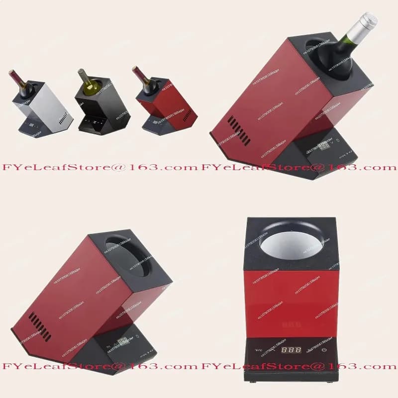 12V 72W Portable Wine Bottle Chiller Cooler with Adapter for RV Travel