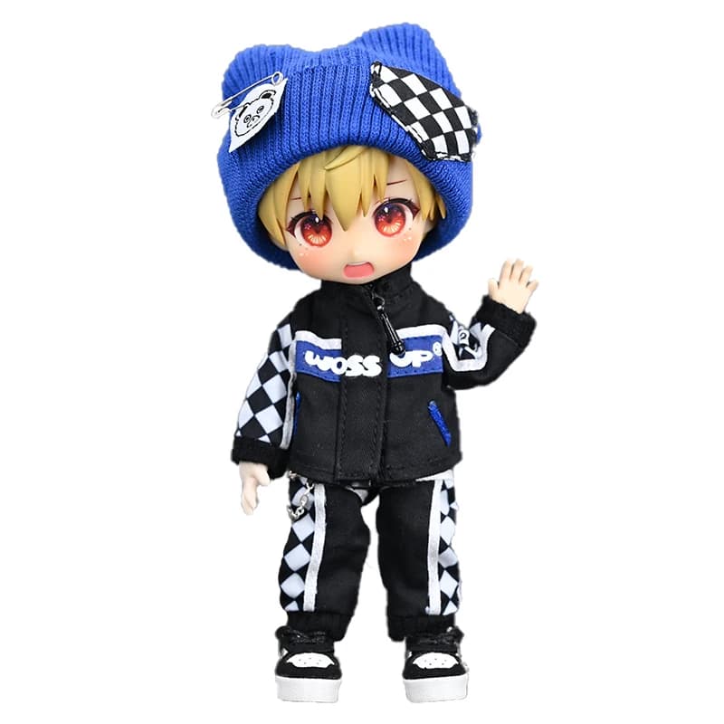 New Ob11 Dolls Little Bear Motorcycle Suit Doll giacca con cerniera per napprovazione Obitsu11 molymy Gsc 1/12 Bjd Doll