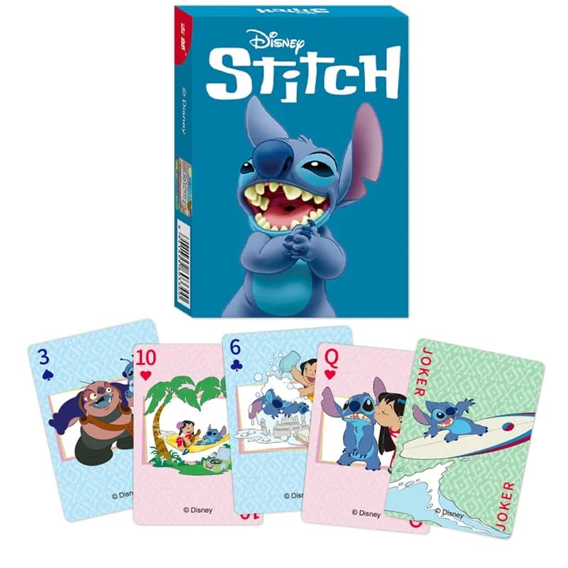 Disney Stitch Poker Lots-o'-Huggin' Bear Cards Game Cards Poker Table Games for Indoor Family Entertainment