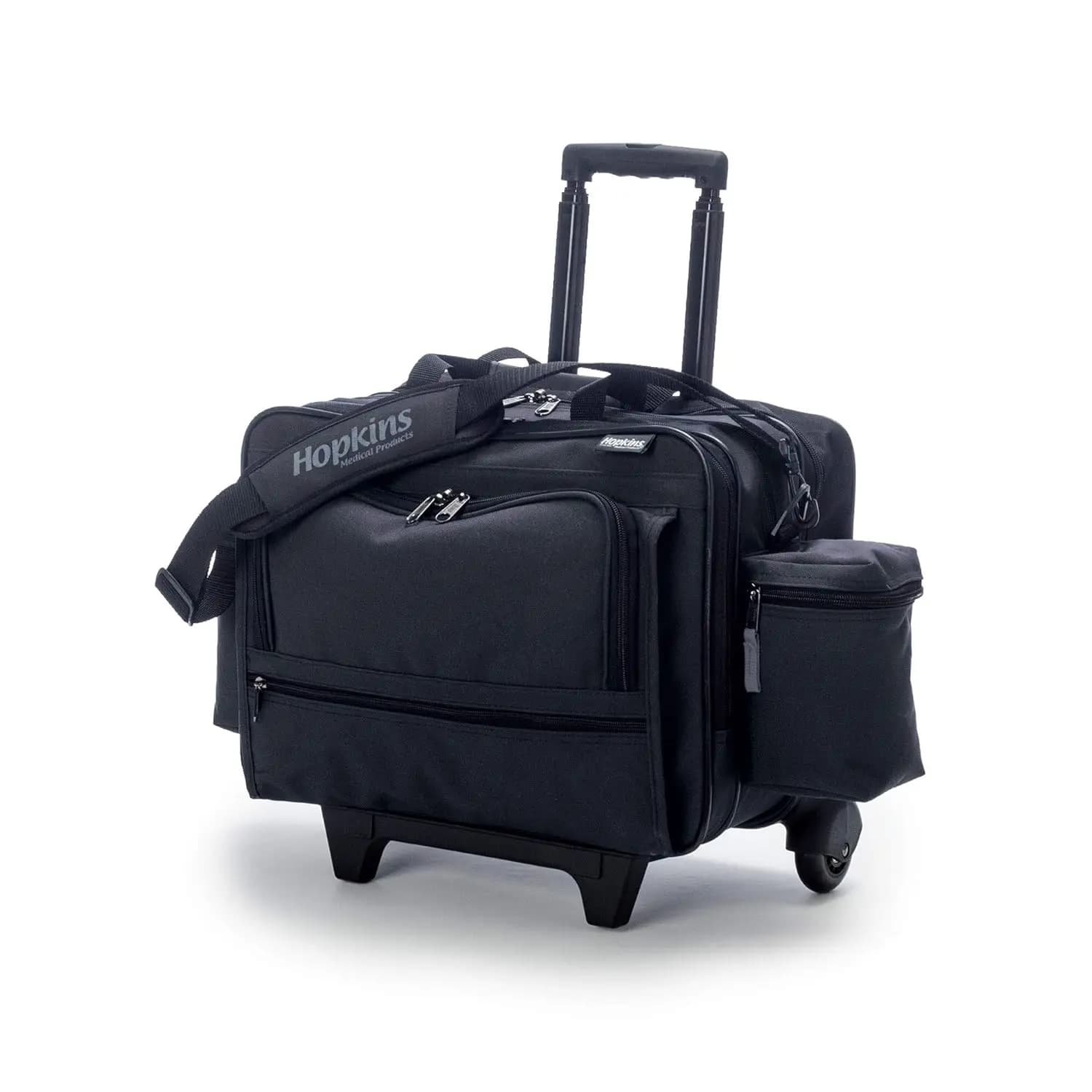 Borsa Medica Impermeabile con Ruote, Tasche EZ-View, Scomparto per Laptop, Maniglia da 39,5 Pollici per Professionisti Sanitari