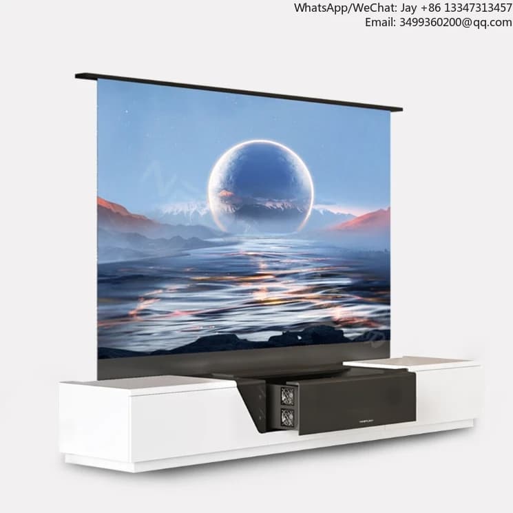 YHCR1 Mobile TV laser intelligente per proiettore UST da 100 "con schermo di proiezione ALR Mobile per proiettore laser intelligente Mobile TV laser