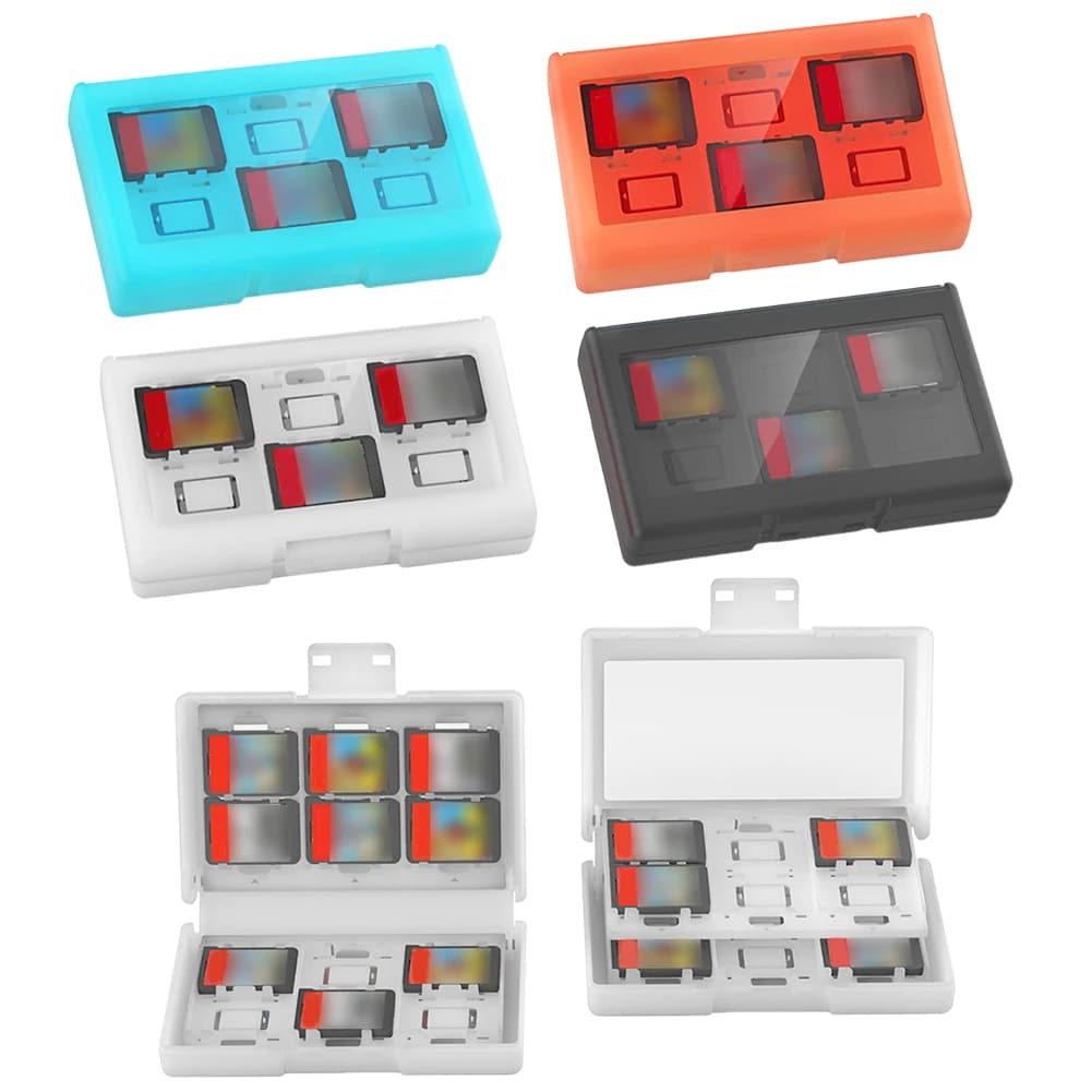 Custodia rigida per carte da gioco 24 in 1 Custodia protettiva per carte da gioco in ABS Custodia rigida per scatola protettiva per Nintendo per Switch 2