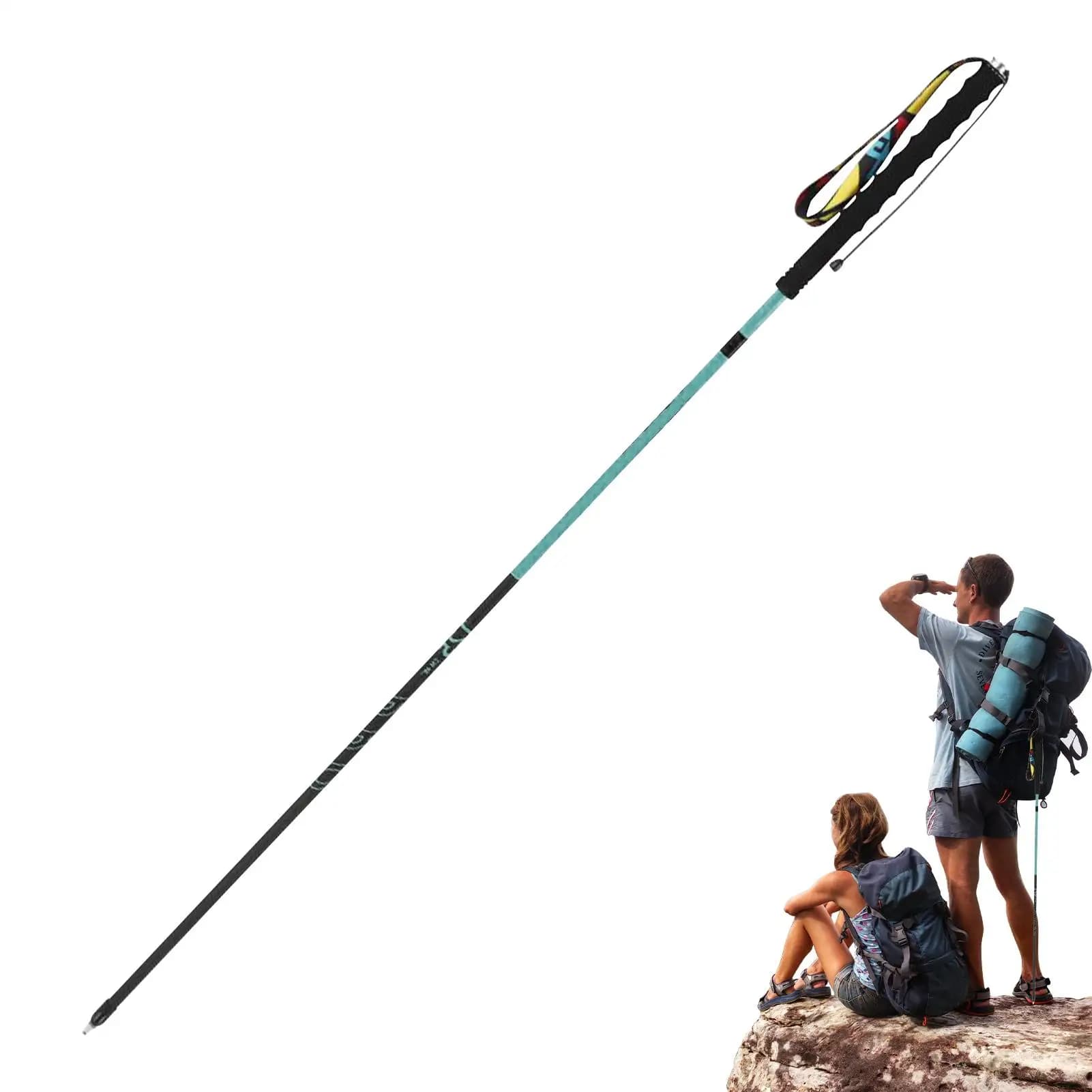 Hiking poles Climbing poles Portable fast blocking system Retractable stick for men Woman Climbing Race Shoulder backpack Hiking