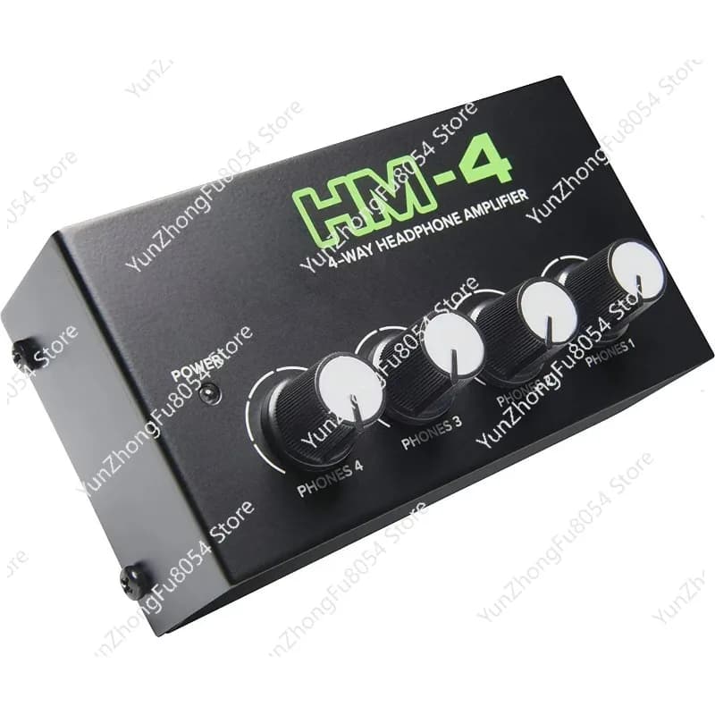 Mini amplificatore per cuffie portatile audio video e illuminazione professionale con connessione per cuffie 1 ingresso 4 uscite 4