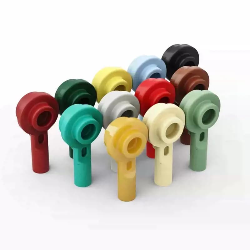 20PCS MOC Parts 32828 Bar 1L With 1x1 Round Plate & Hollow Stud DIY Building Blocks Stacking Bricks Educational Toys for Kids