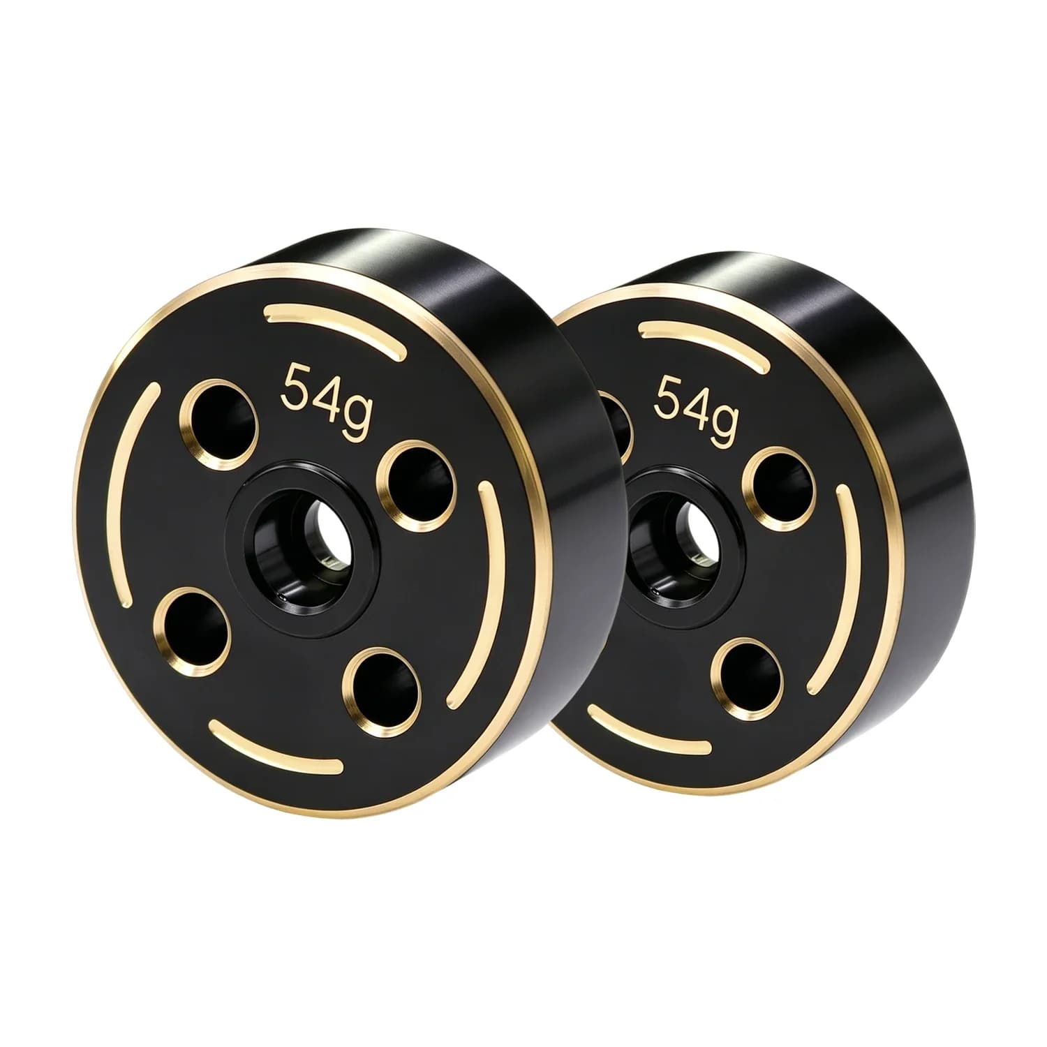 54g/Pc H18P Black Brass Front Rear Axle Counterweight Blocks Weights for MJX Hyper GO 1/18 h18p RC Off-Road Upgrade Part