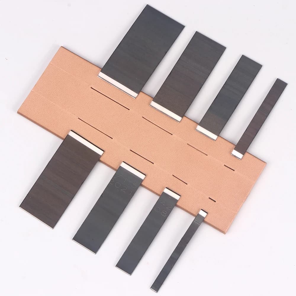 Utensili per taglio pelle 8 misure, per portafogli e carte, punzoni per scanalature parallele, strumenti fai da te per pelle, taglio dritto
