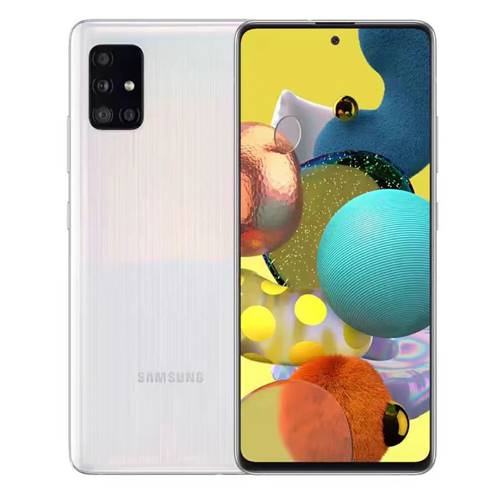 Samsung Galaxy A51 Ricondizionato Dual SIM Versione europea da 6,5 pollici Quattro fotocamere 4 GB RAM 128 GB ROM Smartphone Samsung NFC AMOLED