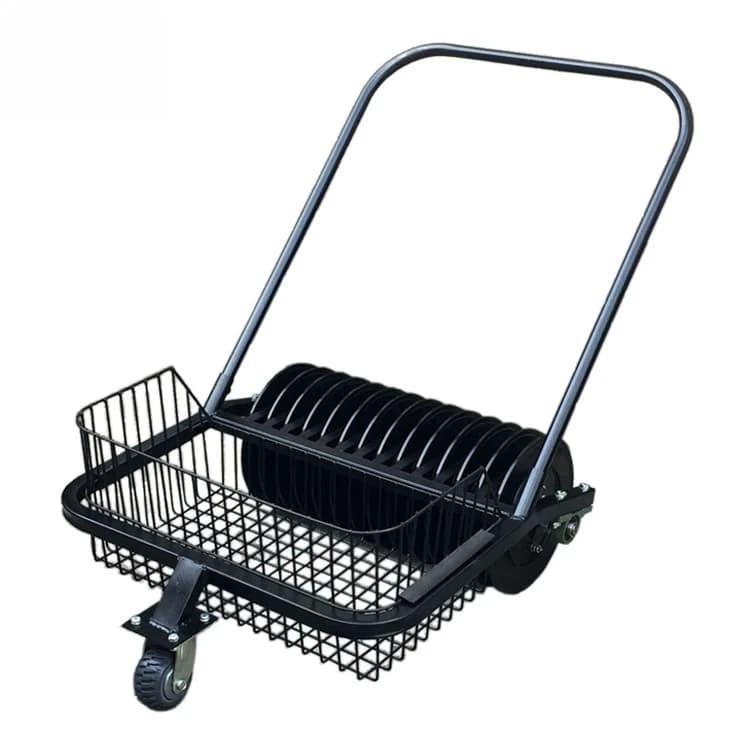 13‑lane hand‑pushed ball picker carts, practice field equipment and supplies for golf