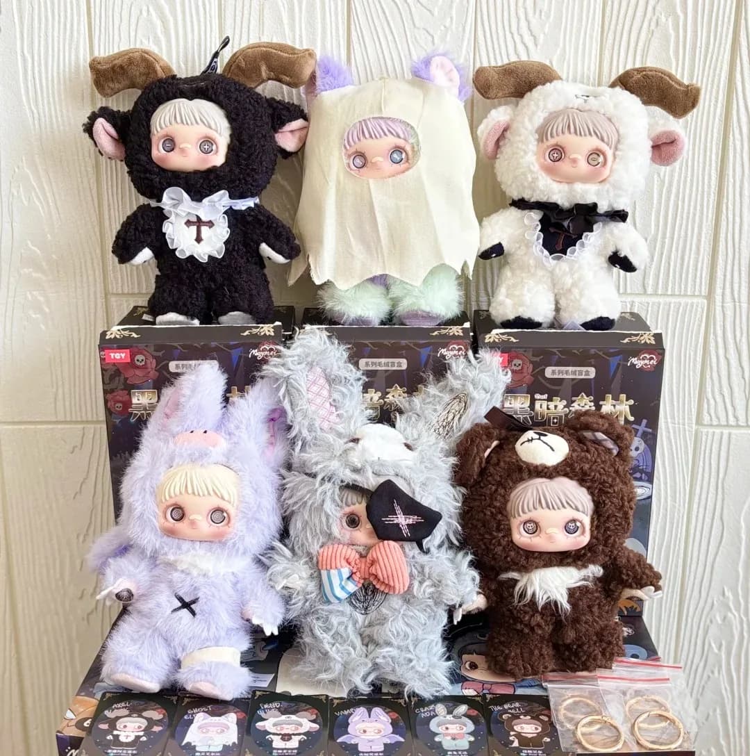 Surefun Maymei Cute Plush Doll Blind Box Dark Forest Series Soft Stuffed Animal Toy Bag Pendant Keychain New Year Gift For Adult
