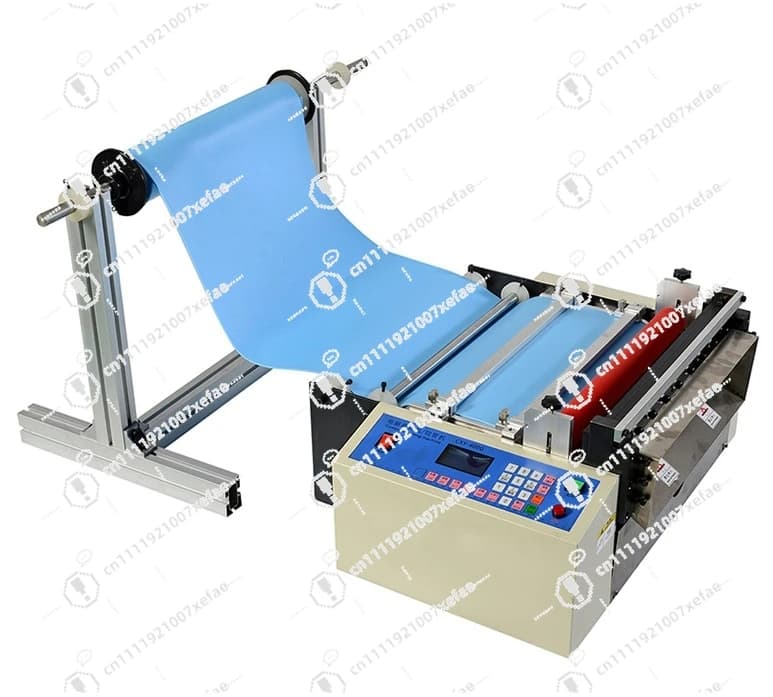 Taglierina Industriale da Tavolo ad Alta Efficienza per PVC, PU, Vinile, Alluminio, Plastica, Carta con Motore Automatico a Rotolo