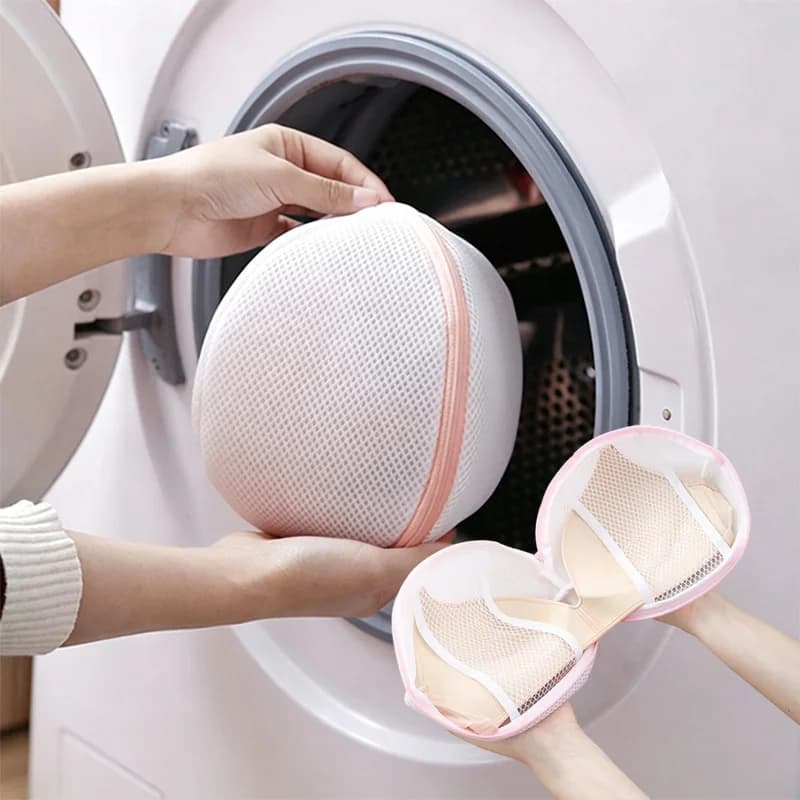 Bra Laundry Mesh Bag Anti-Deformation Underwear Washing Pouch Zipper Bra Lingerie Cleaning Organizer Bag