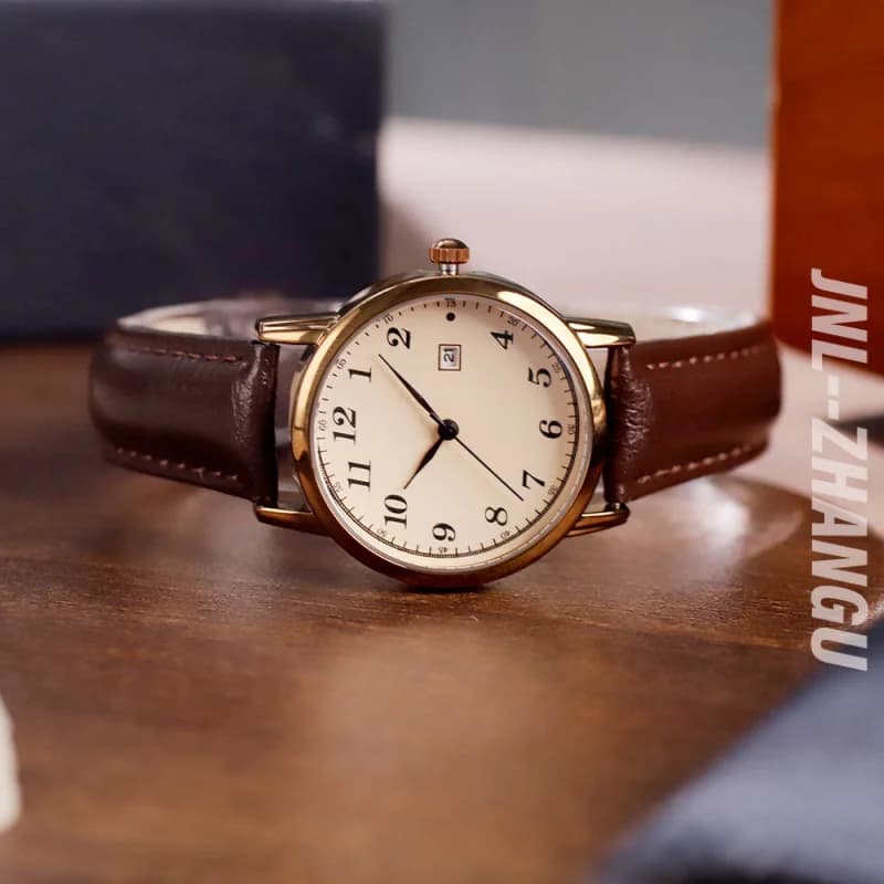 Luxury Leather Quartz Watches Date Display Water Resistance Ladies Wristwatch Classic Retro Watch for Women
