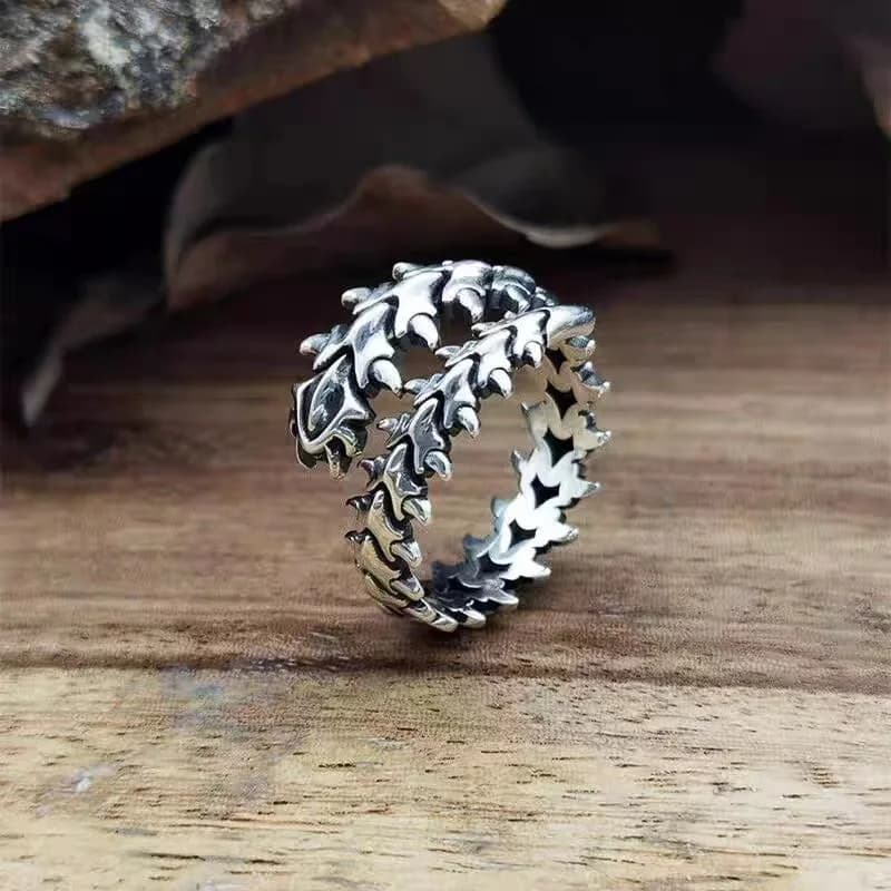 Anime Tokyo Ghoul Ring Kaneki Ken Adjustable Opening Unisex Punk Jewelry Gift Prop Cosplay Accessories
