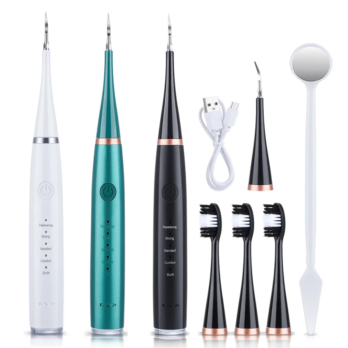 New Teeth Whitening Machine Kit Device for Removing Home Electric Dental Calculation Portable Dental Scaler Sonic Tooth Detergent
