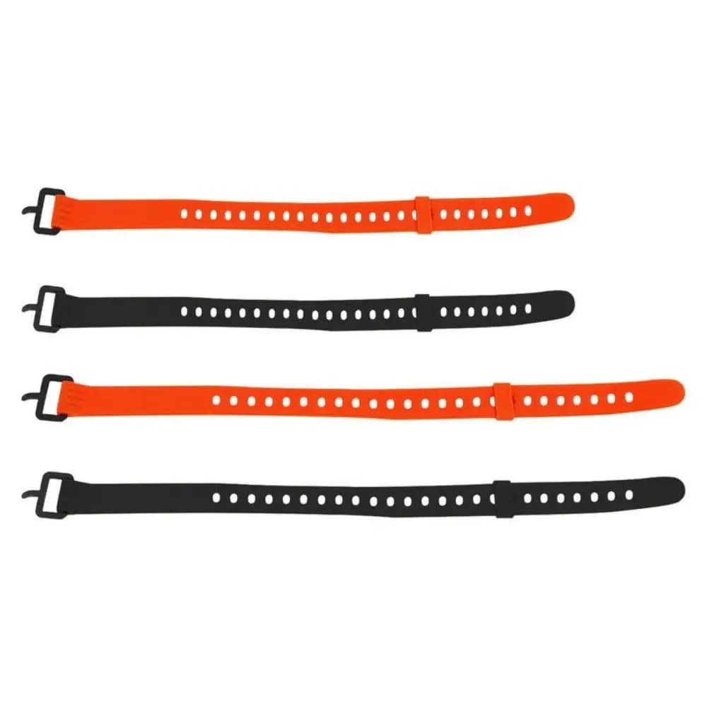 2Pcs Multi-purpose Rubber Tension Strap with Insert Buckle Unbind Quickly Ties Cable Straps High Strength Compact Fastener Tape