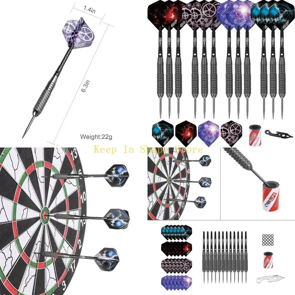 U1JC Nice Flight Harrow Point Wing Needle Barrel Steel Needle Tip Darts Tool