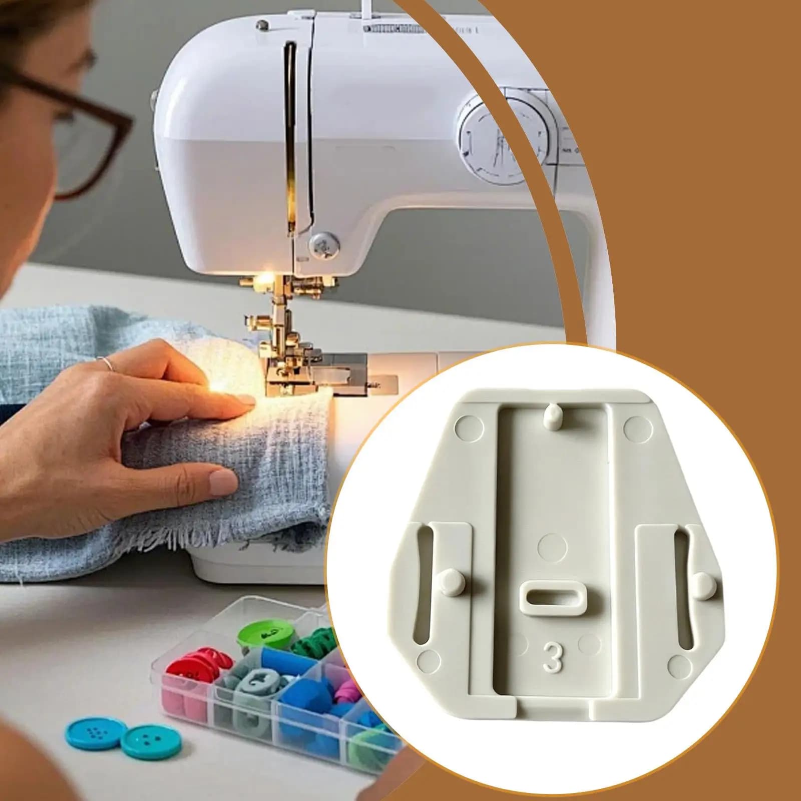Coperchio Bobina Accessorio Facile Installazione Alta Precisione per Macchina da Cucire per 13520 8280 1130 2259 Tradition 8770 Cury