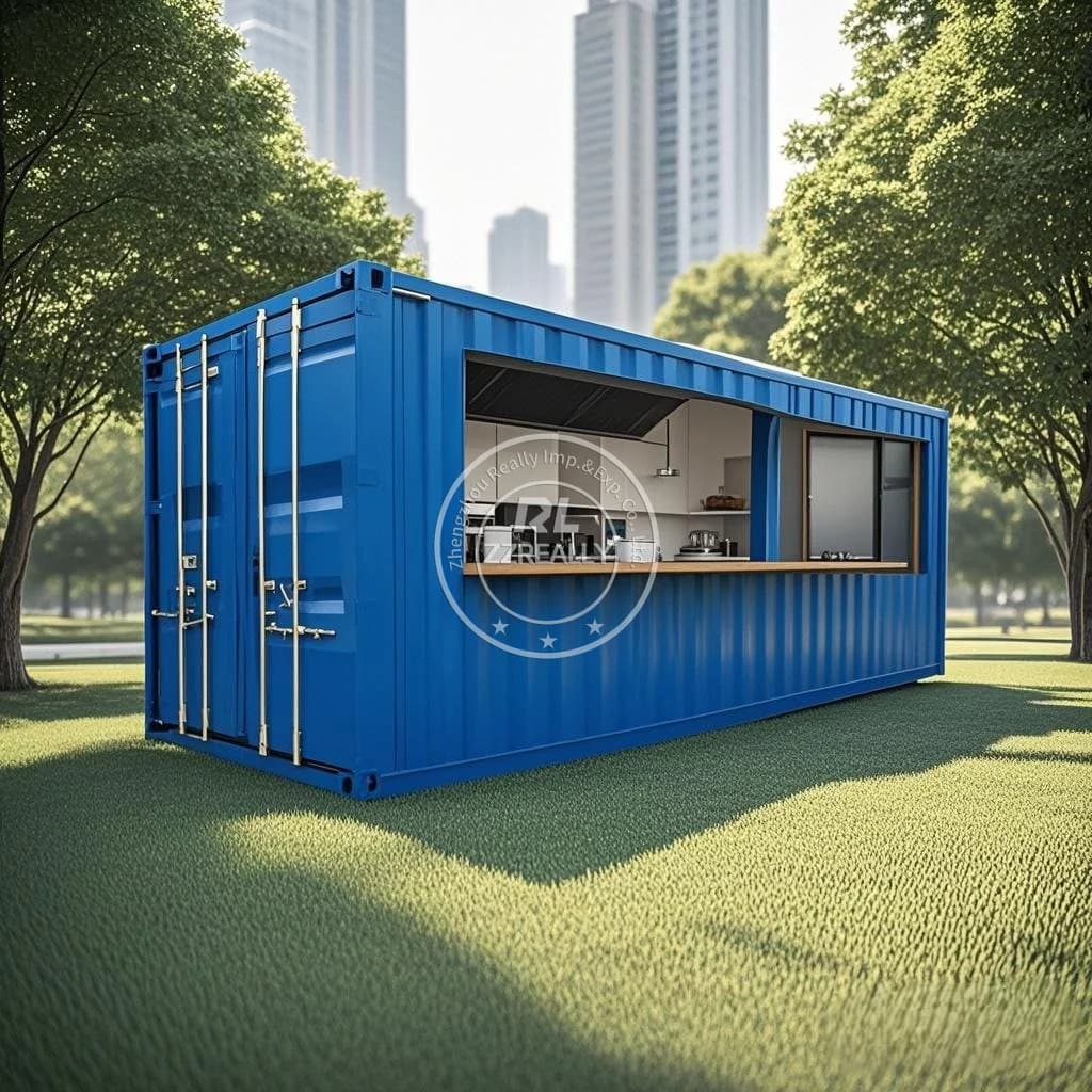 Contenitore espandibile di alta qualità Caffetteria Bar e ristorante Contenitore prefabbricato per la costruzione di chioschi alimentari per centro commerciale