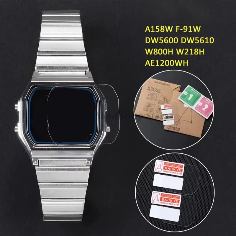 Pellicola Protettiva HD per Orologi DW5600 DW5610 91W A158 AE1200WH W800H, Protezione Schermo Anti-Graffio, 2/4/6/20 Pezzi