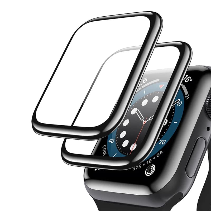 Vetro morbido per Apple Watch Protezione schermo 44mm 45mm 41mm 38mm 42 40mm 9D HD Pellicola completa iWatch serie 6 5 3 8 7 9 se Accessori