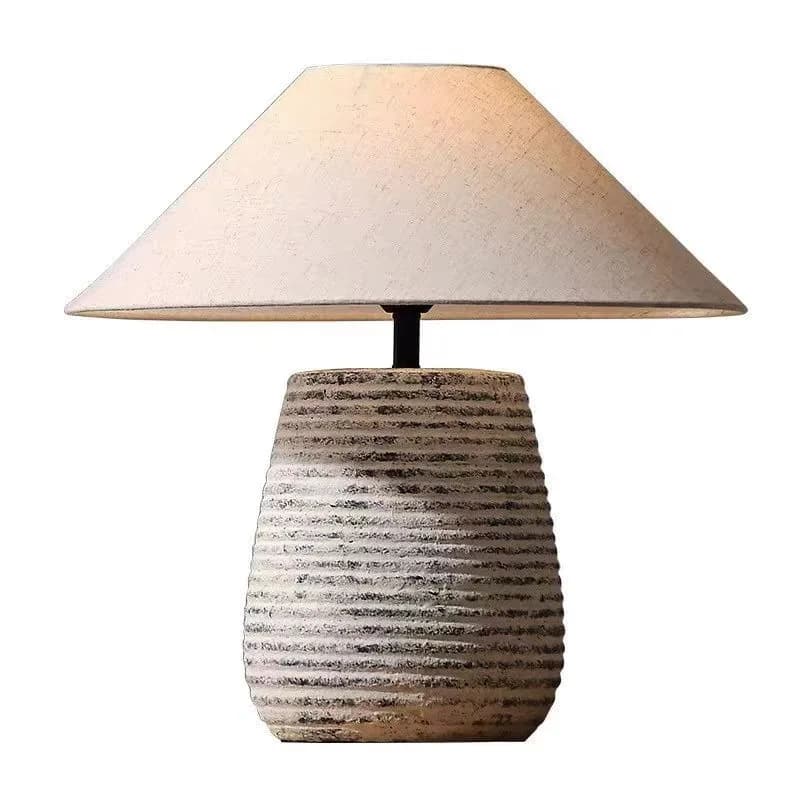 Lampada da scrivania in vaso di ceramica, decorazione del soggiorno, camera da letto dell'hotel, testiera, decorazione della camera da letto in stoffa