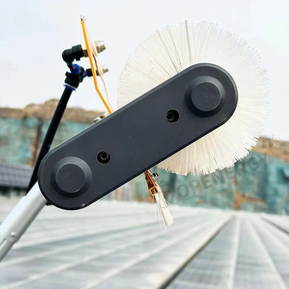 Accessori per macchine per la pulizia dei pannelli solari: testina a rullo a spirale