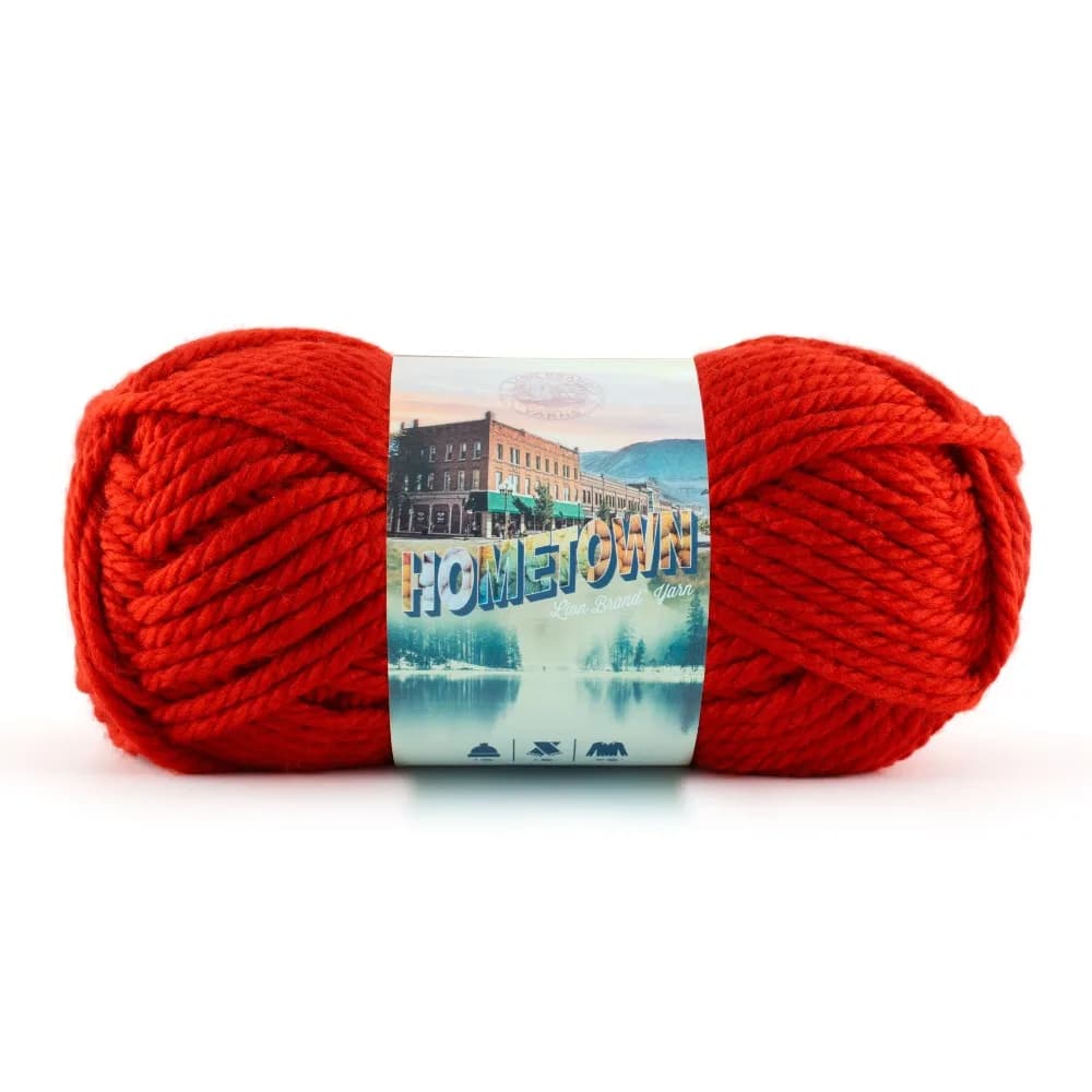 Super Bulky Acrylic Yarn for Knitting and Crochet Extra Thick Jumbo Weight 6 Giant Roving Yarn Soft Chunky Yarn for Arm Knitting Blankets Scarves and Handmade Crafts 135 Yards Skein Cincinnati Red Color Vibrant Warm Red