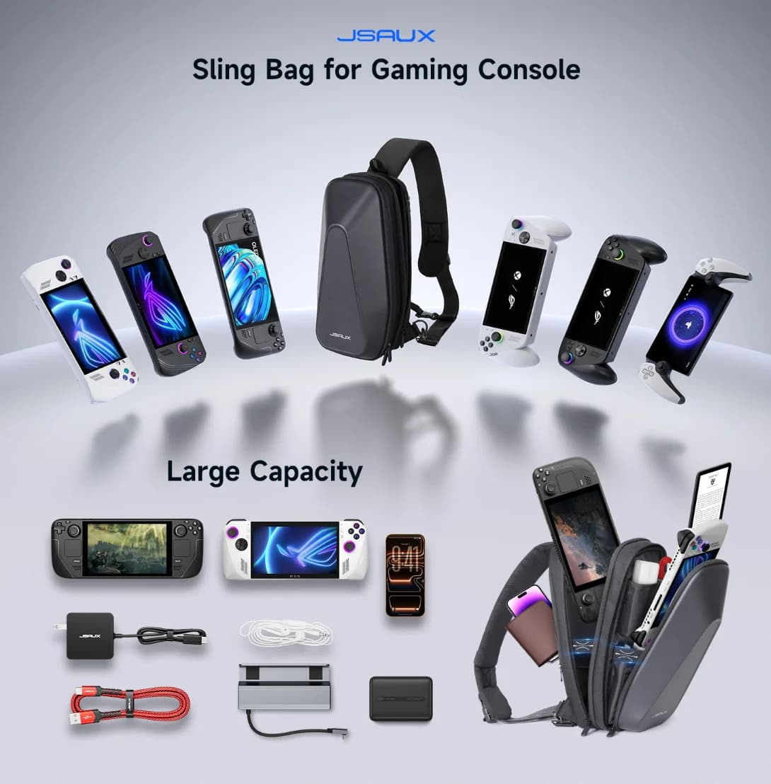 Borsa a Tracolla per Nintendo Switch 2, Custodia Protettiva con Guscio Rigido in EVA Compatibile con Docking Station e Accessori, BG0105X