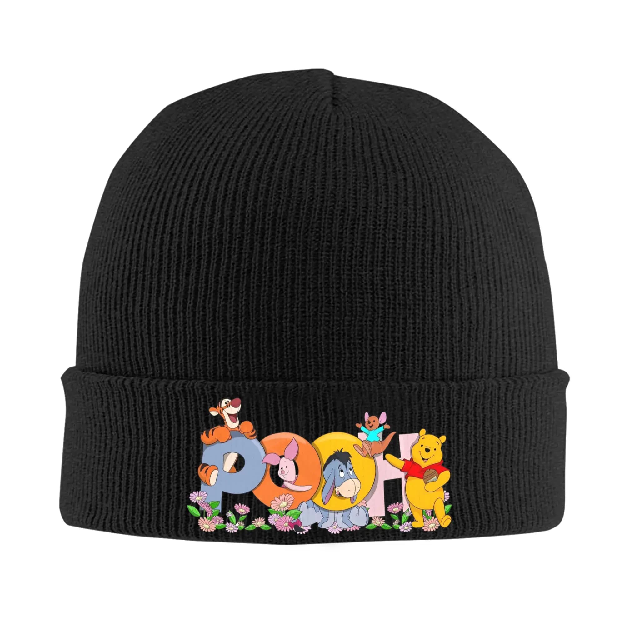 Winnie the Pooh Cartoon Piglet Beanie Hats Skullies Beanies Men Women Street Y2K Warm Soft Caps Autumn Kpop Custom Bonnet Hats