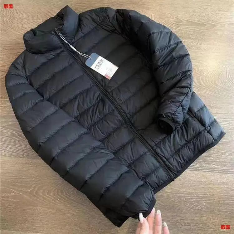 Big Clearance Sale Men's jacket new lightweight velvet men's ultra-thin warm stand collar jacket for men and women