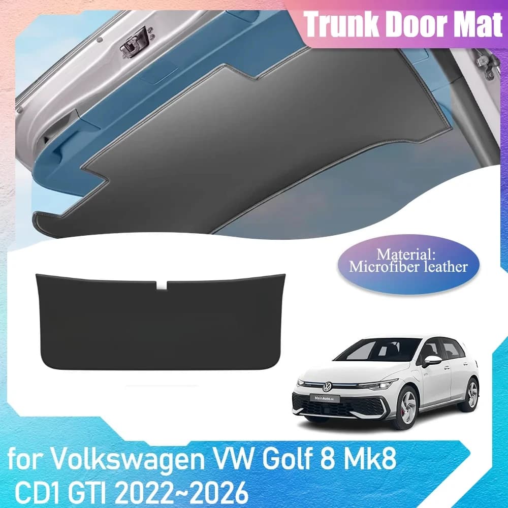 Car Trunk Door Mat for Volkswagen VW Golf 8 Mk8 CD1 GTI 2022~2026 2023 interior Protection Pad Cargo Anti-dirty Cover Accessorie