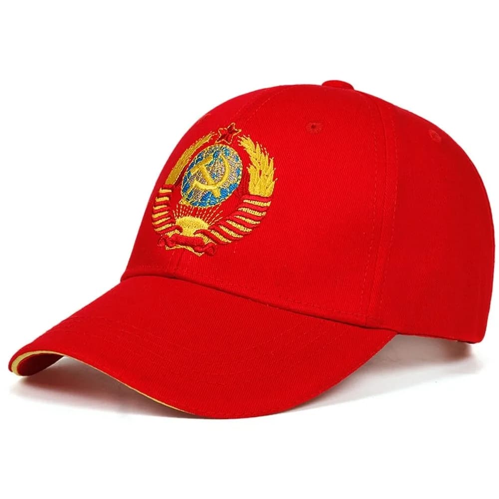 CCCP Embroidered Baseball Cap Cotton Hip Hop Peaked Cap USSR National Emblem Adjustable Streetwear Sunscreen Hats