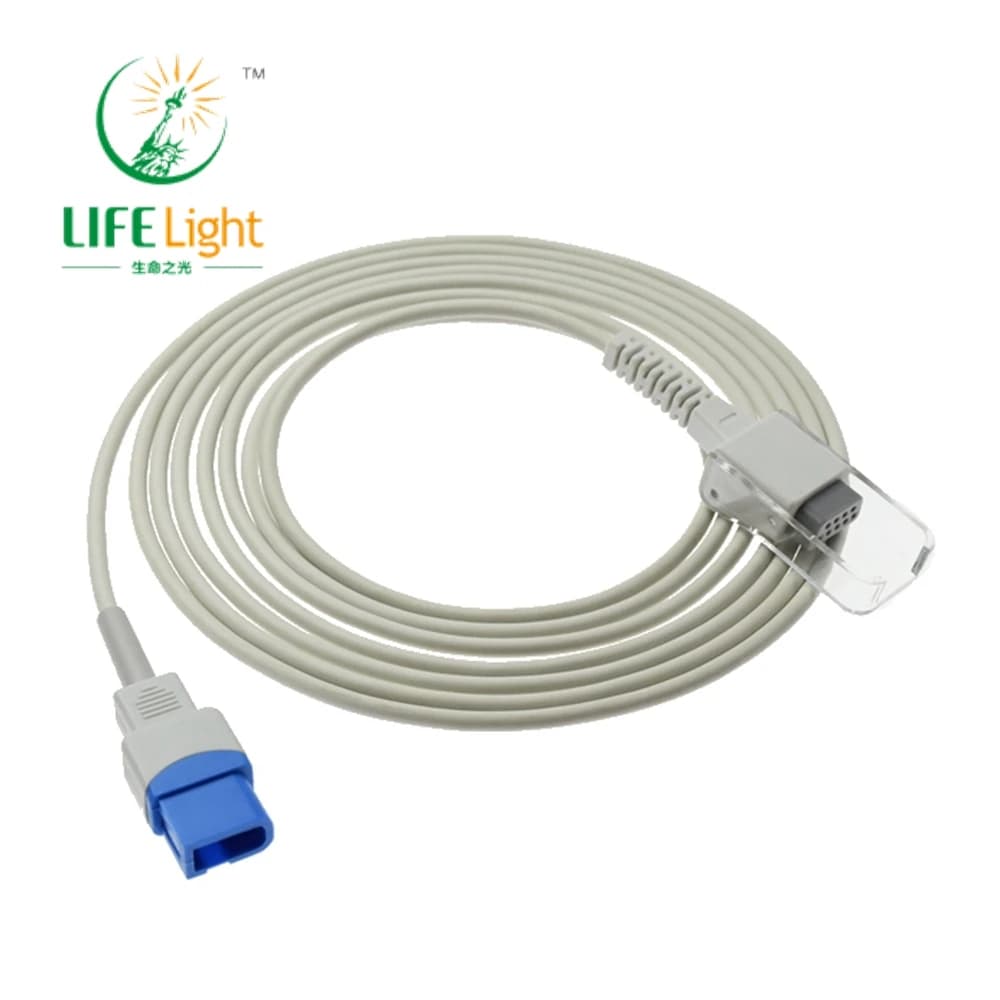 S*PACELABS square10pin Compatible Pulsossimeter Prolongation Cable, Spo2 Sensor Extension Cable
