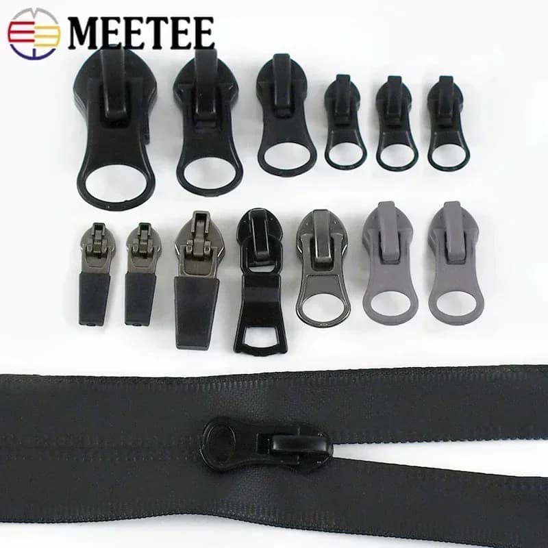 10/20 pezzi 3 # -10 # Cursore con cerniera invertita per cerniere invisibili impermeabili Testa con cerniera in nylon Accessori per cucire giacca borsa fai da te