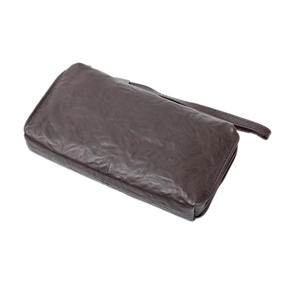 Pochette lunga da uomo in pelle, borsa a mano, portafoglio, borsa da viaggio, passaporto, custodia per cellulare, porta carte di credito, portafogli