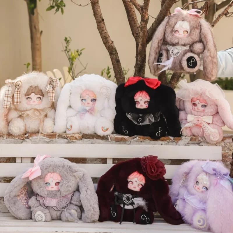 Genuine Bella 600% Dreamcatcher Bunny Series Blind Box Fluffy Plush Collectible Doll Room Ornament Ideal Birthday Gift For Girls