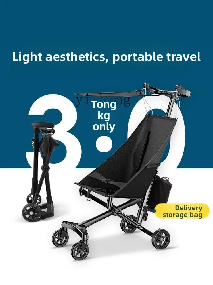ZZ Passeggino portatile per bambini Triciclo multifunzionale Tre in uno Baby Walking Baby Walking Tool Spinta a mano Ombrello Car