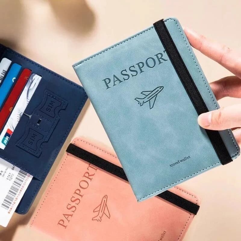 Multi-Functional Travel Anti-Theft Card Swipe Bag Passport Holder Protective Cover Boarding Pass Ticket Portable Document Bag