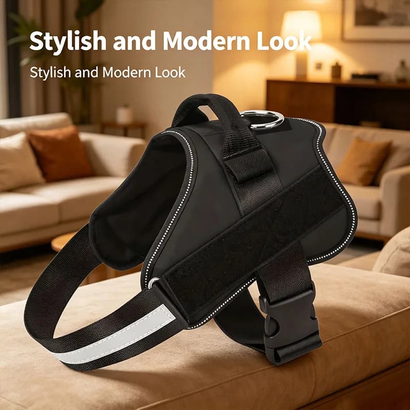 1Pcs Dog Harnesses with Adjustable Straps. Reflective and Breathable Pet Vests. Suitable for Both Small and Large Dogs.