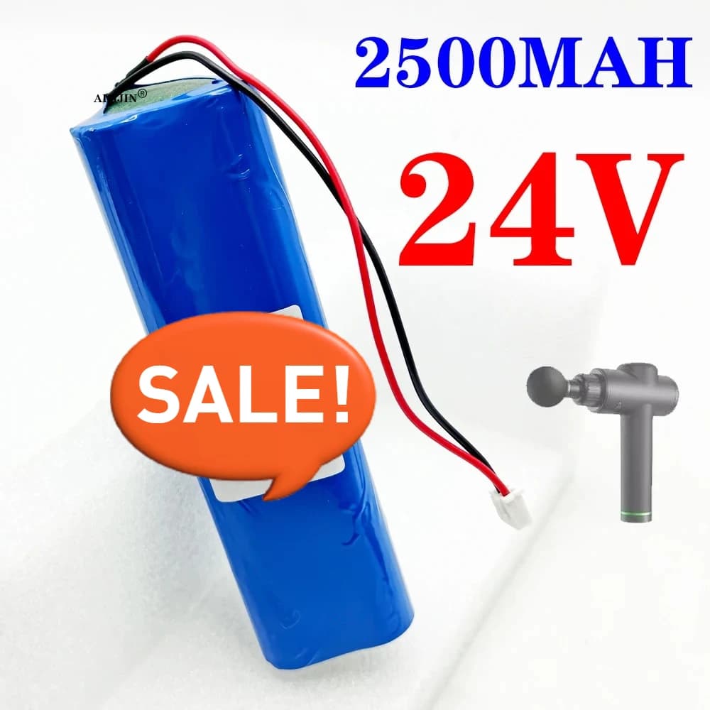 New 21.6-24V 2500mAh JETECH JT-ESB06-05 Li-ion Rechargeable Battery Pack for YUNMAI Pro Basic YMJM-551S Massage Gun,Fascia Gun