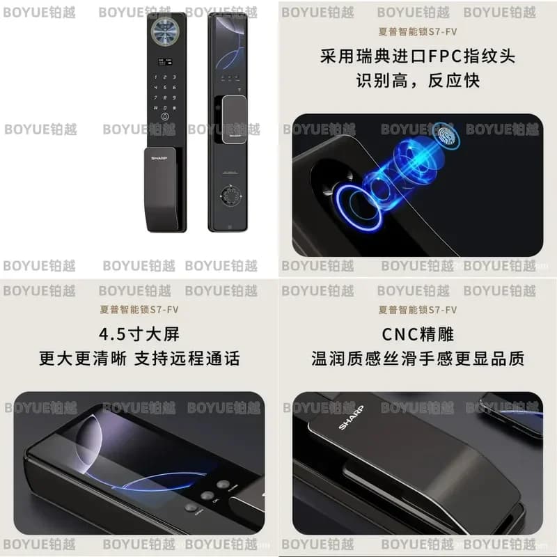Smart WiFi Door Lock Fingerprint Password Keyless Entry Electronic Deadbolt Security System Remote Control App Unlock Home