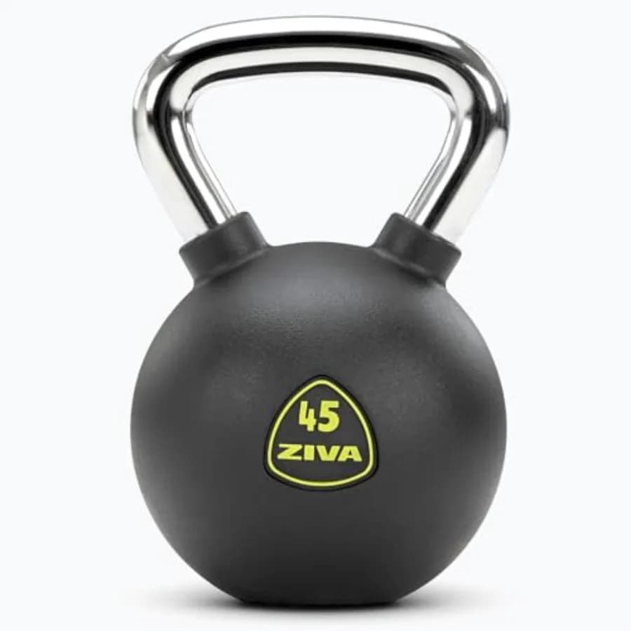 Premium Kettlebell Commercial Grade Rubber Urethane Coated Free Weights for Strength, Conditioning, Home Gym Workouts Alloy Ste