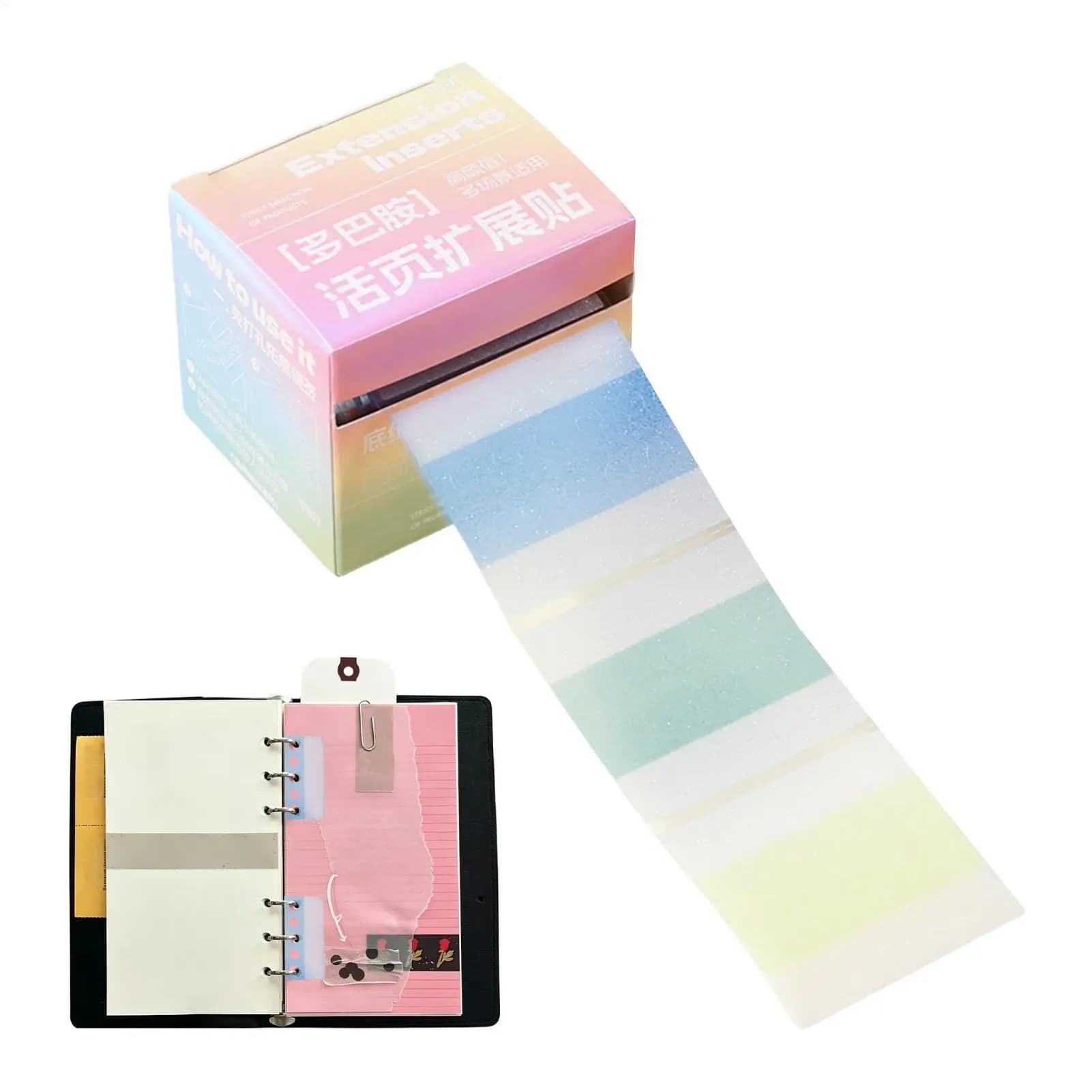 Stationery Paper Stickers Self Adhesive Color Sticky Notes Pads Scrapbooking Notes Binder Pages For Notebook Planner Page