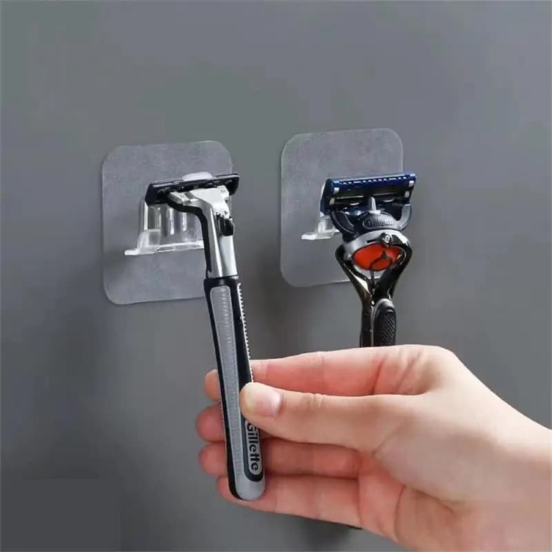5-1 pz porta rasoio da barba senza perforazione multiuso forte gancio appiccicoso portaspazzolino articoli vari portaoggetti prodotto da bagno