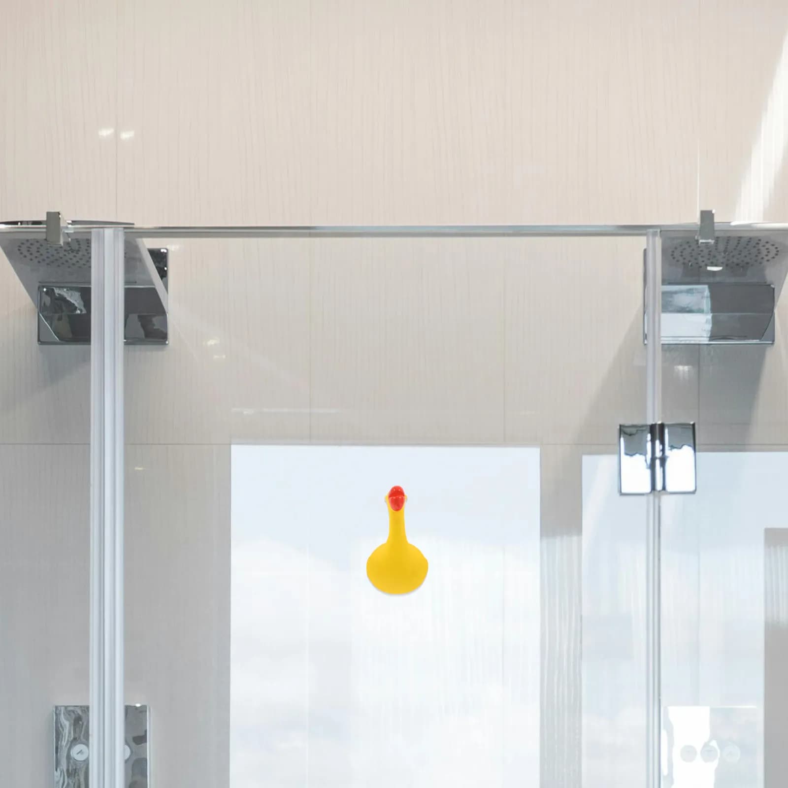 Ganci a ventosa a forma di uccellino per bagno, appendi asciugamani da parete, per porta doccia, finestra in vetro, riutilizzabili, rimovibili, lavabili