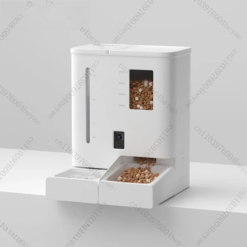 Ciotola per gatti Dudu, distributore d'acqua e cibo integrato, alimentatore intelligente per gatti, dispenser d'acqua per animali domestici due in uno, alimentatore automatico per animali domestici