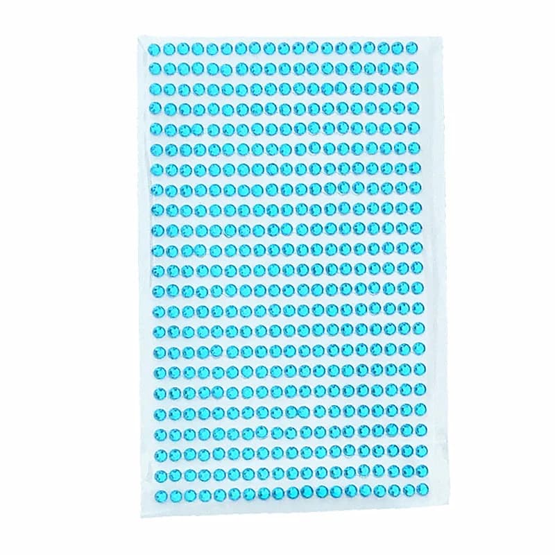 Acrilico blu 4 Mm437pcs/set adesivo autoadesivo con strass forniture per decorazioni per borse per unghie per feste e vacanze fai da te