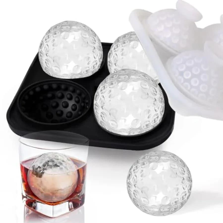 Stampi per cubetti di ghiaccio per palline da golf Stampo per ghiaccio da golf per cocktail Stampi per ghiaccio rotondi per stampi per palline di ghiaccio per whisky che Golf Gts per uomini e Wh