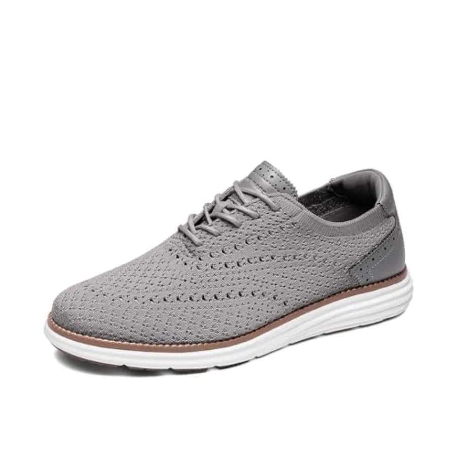 Scarpe Oxford Classiche Bruno Marc per Uomo, Sneakers in Rete Comode, Scarpe Casual Leggere con Lacci per Camminata